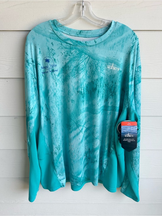 Habit Other - Habit‎ Men’s Long-Sleeve Performance Tee in Aqua Teal